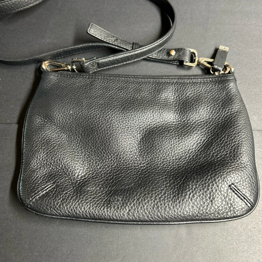 Calvin Klein Black Pebbled‎ Crossbody Bag, faux leather